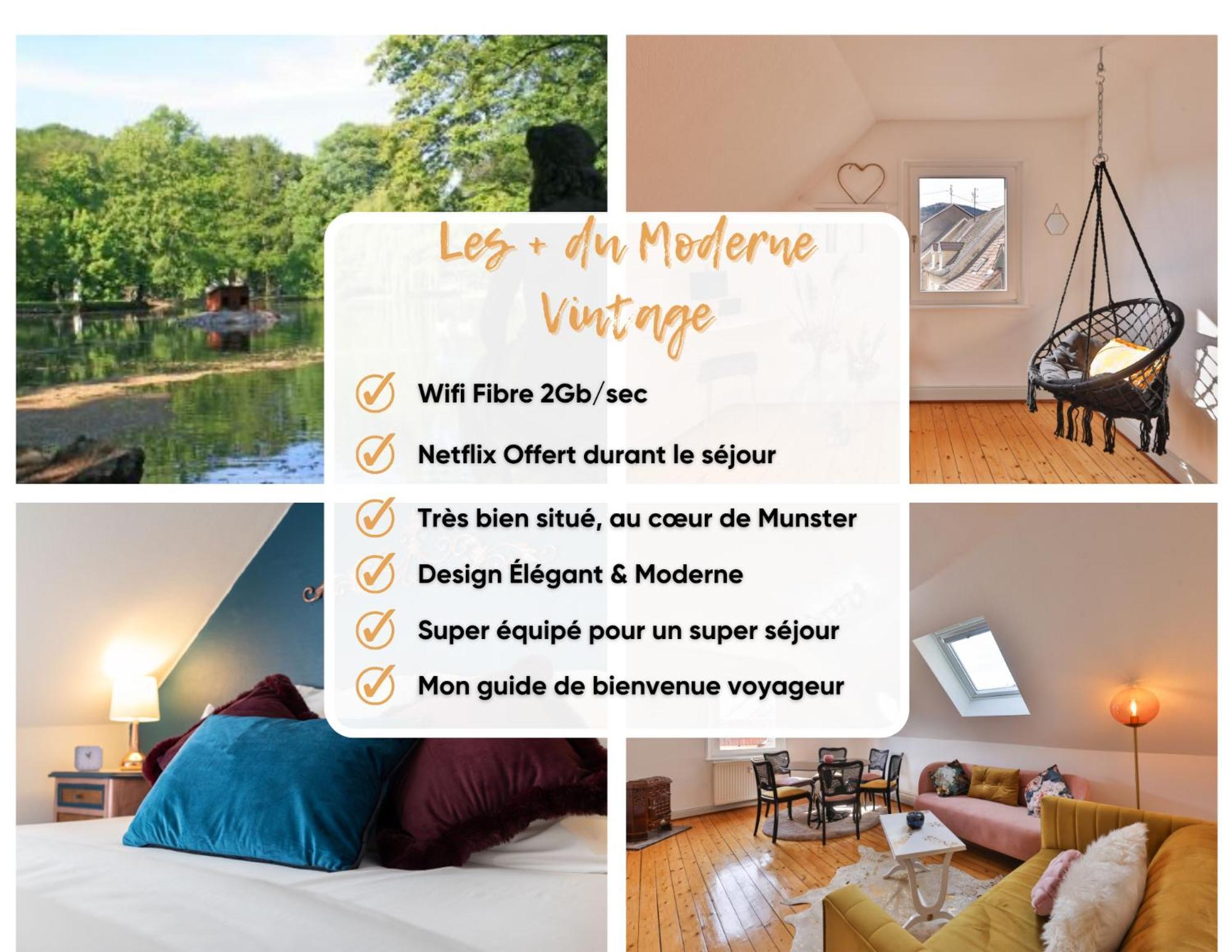 Le Moderne Vintage Hyper Centre,3 Chambres, Neuf Au Calme, 3 Etoiles Munster  Esterno foto